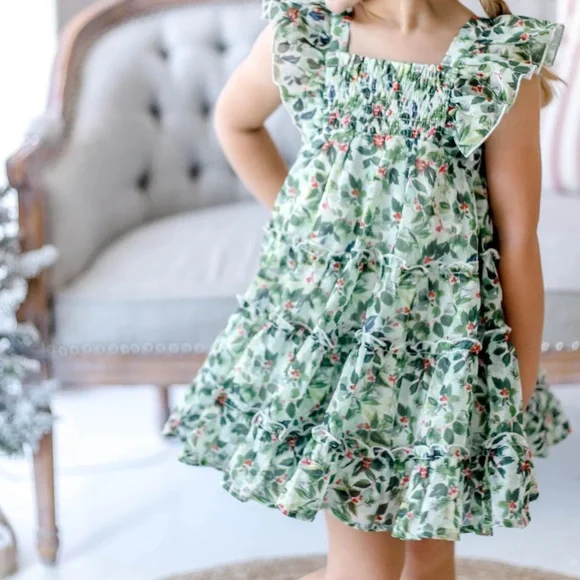 Cheeky Plum Brielle Dress - Winter Berry - Size 4T - Picture 1 of 4